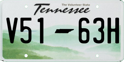TN license plate V5163H