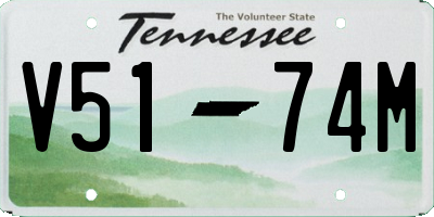 TN license plate V5174M