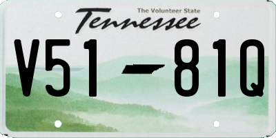 TN license plate V5181Q