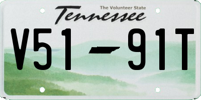 TN license plate V5191T