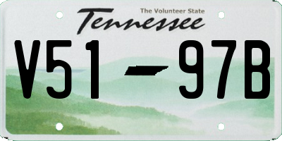 TN license plate V5197B