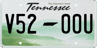 TN license plate V5200U