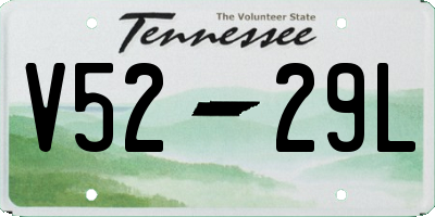 TN license plate V5229L