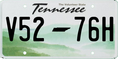 TN license plate V5276H
