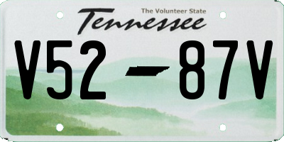 TN license plate V5287V