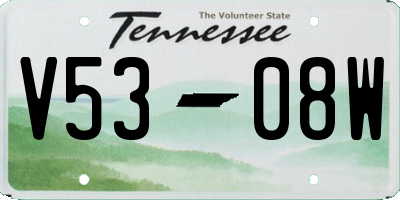 TN license plate V5308W