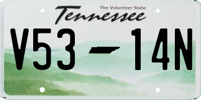TN license plate V5314N
