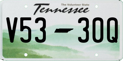 TN license plate V5330Q