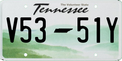 TN license plate V5351Y