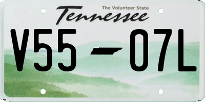 TN license plate V5507L