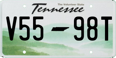 TN license plate V5598T