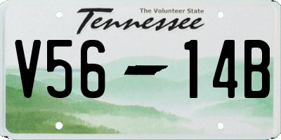 TN license plate V5614B