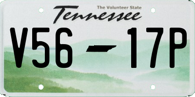 TN license plate V5617P