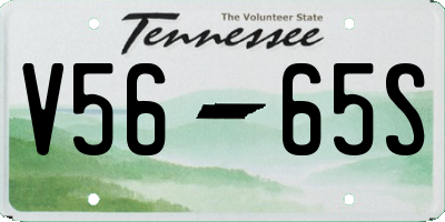 TN license plate V5665S