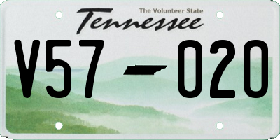TN license plate V5702O