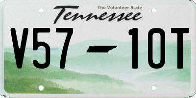 TN license plate V5710T