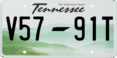TN license plate V5791T