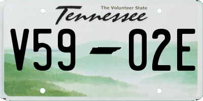 TN license plate V5902E