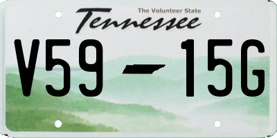 TN license plate V5915G
