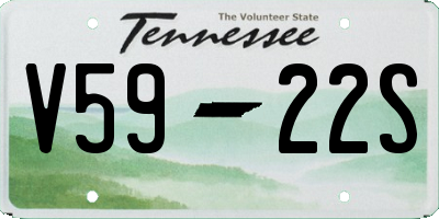 TN license plate V5922S