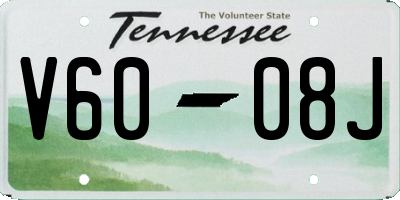 TN license plate V6008J