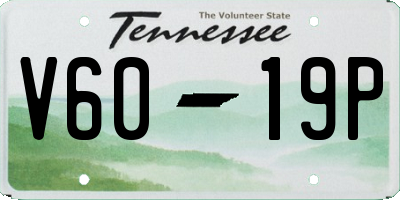 TN license plate V6019P