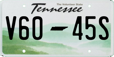 TN license plate V6045S