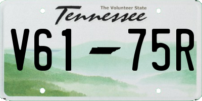 TN license plate V6175R