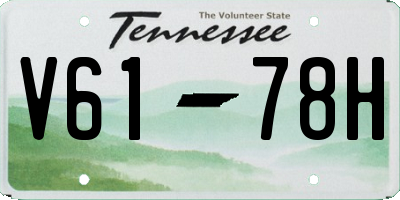 TN license plate V6178H