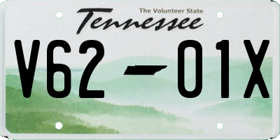 TN license plate V6201X