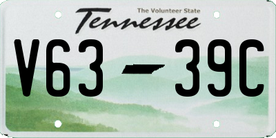 TN license plate V6339C