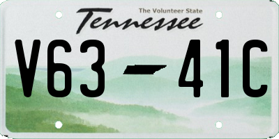 TN license plate V6341C