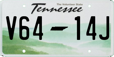 TN license plate V6414J