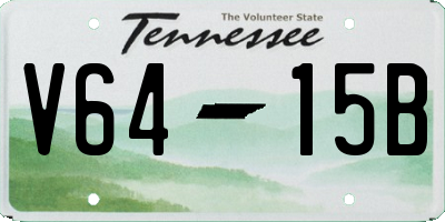 TN license plate V6415B