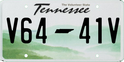 TN license plate V6441V