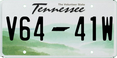 TN license plate V6441W