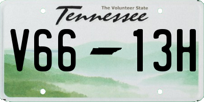 TN license plate V6613H