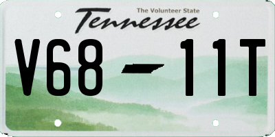 TN license plate V6811T