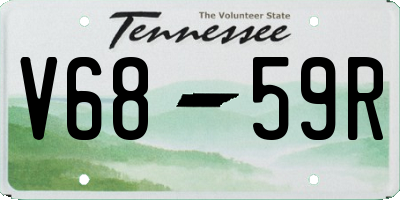 TN license plate V6859R