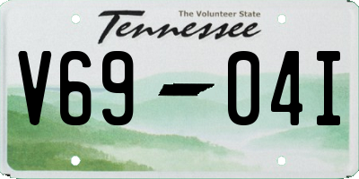 TN license plate V6904I