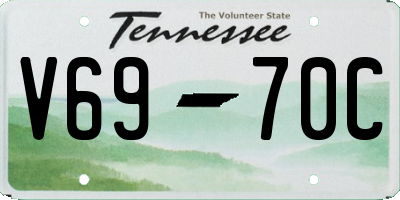 TN license plate V6970C