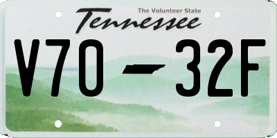 TN license plate V7032F