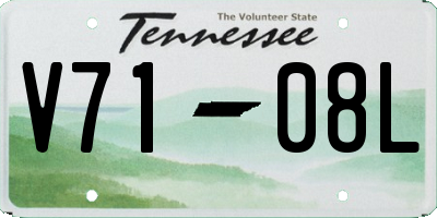 TN license plate V7108L