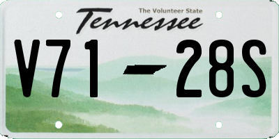 TN license plate V7128S