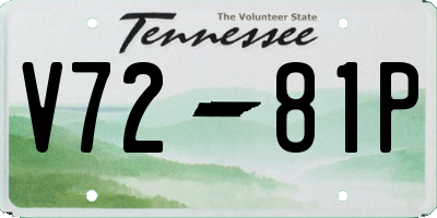 TN license plate V7281P