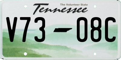 TN license plate V7308C