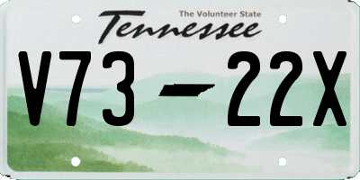 TN license plate V7322X