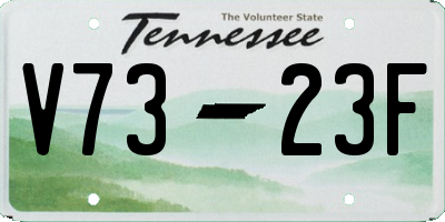 TN license plate V7323F
