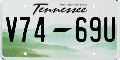 TN license plate V7469U