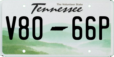 TN license plate V8066P